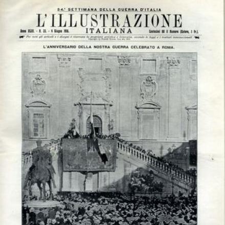 L'anniversario dell'entrata in guerra celebrato a Roma - Fonte: Illustrazione italiana 4 giugno 1916