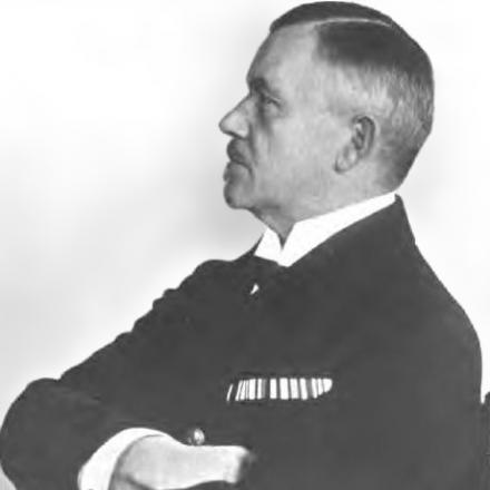 Il Comandante della flotta tedesca Reinhard Scheer. Immagine di pubblico dominio da "Hochseeflotte tedesca nella guerra mondiale"