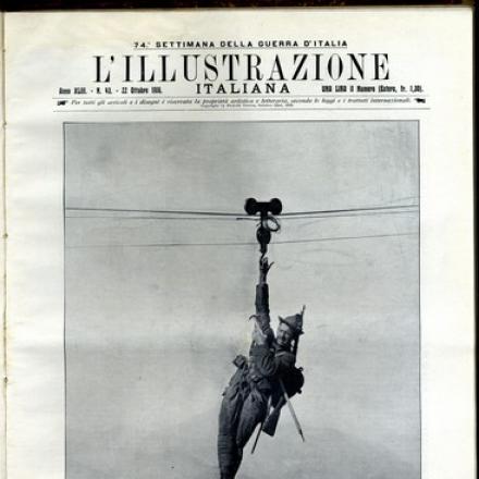 Come gli alpini raggiungono punte inaccessibili - Fonte: Illustrazione Italiana ottobre 1916