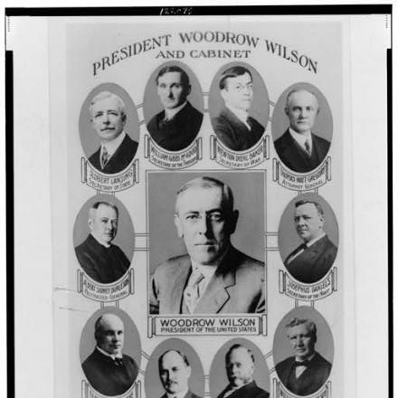 Il Governo del Presidente Woodrow Wilson - Fonte: Library of Congress. Digital Id: cph 3c22076