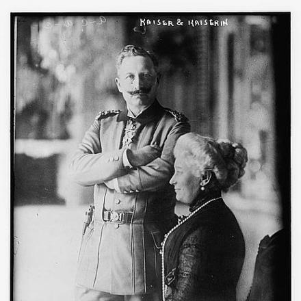 Il Kaiser Guglielmo II e la Kaiserin Augusta Vittoria di Schleswig-Holstein. © Congress Library pnp_ggbain.12979