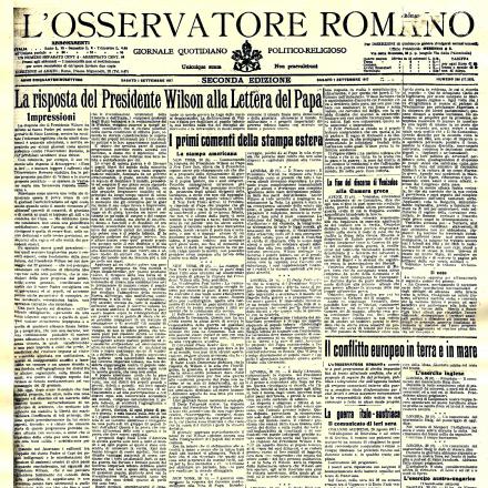 L'Osservatore Romano del 1 Settembre 1917