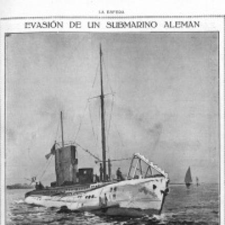 U Boat 293. Disegno sulla copertina di una rivista