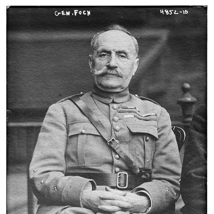 Il Capo di Stato Maggiore francese Generale Ferdinand Foch © Congress Library pnp ggbain.28371