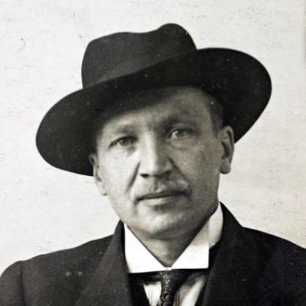 Kullervo Manner presidente della Finnish People's Delegation nel governo rivoluzionario e successivamente comandante delle Guardie Rosse e Capo del Governo © wikipedia. Author unknown public domain 