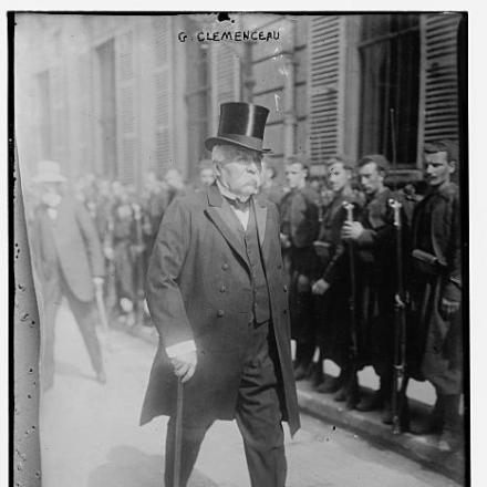 Il Primo ministro francese Georges Benjamin Clemenceau. © Congress Lybrary loc.pnp_ggbain.06566