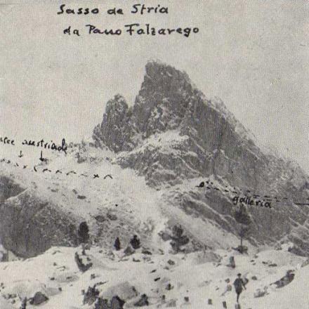 Il Sass de Stria. © Libro Le Aquile delle Tofane 1915-1917