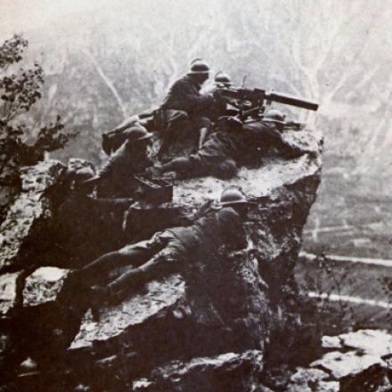 Mitraglieri italiani sul Monte Grappa. Unknown PD