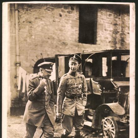 Il Kaiser Wilhelm II e il Principe ereditario Wilhelm
