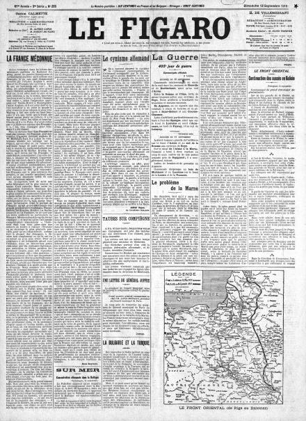 LA PRIMA PAGINA DE LE FIGARO