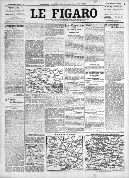 LA PRIMA PAGINA DE LE FIGARO