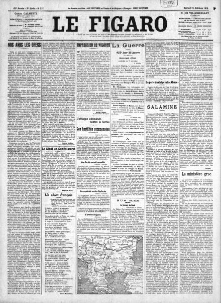 LA PRIMA PAGINA DE LE FIGARO