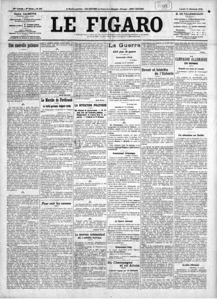 LA PRIMA PAGINA DE LE FIGARO