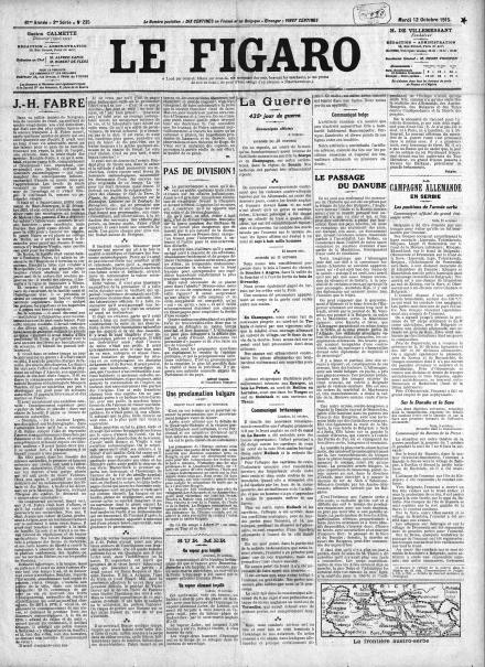 LA PRIMA PAGINA DE LE FIGARO