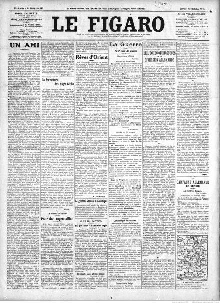 LA PRIMA PAGINA DE LE FIGARO