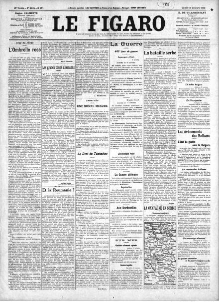 LA PRIMA PAGINA DE LE FIGARO