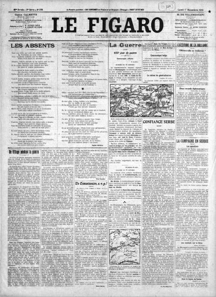 LA PRIMA PAGINA DE LE FIGARO
