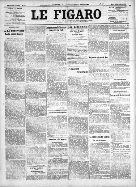 LA PRIMA PAGINA DE LE FIGARO