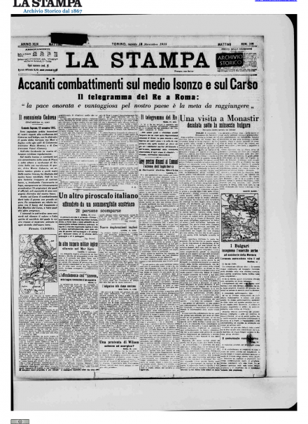 LA PRIMA PAGINA DE LA STAMPA