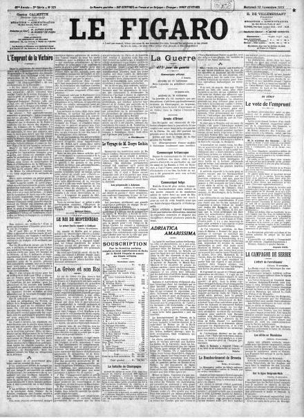 LA PRIMA PAGINA DE LE FIGARO