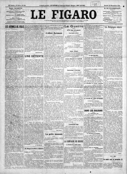 LA PRIMA PAGINA DE LE FIGARO