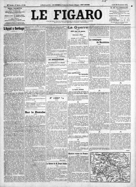 LA PRIMA PAGINA DE LE FIGARO