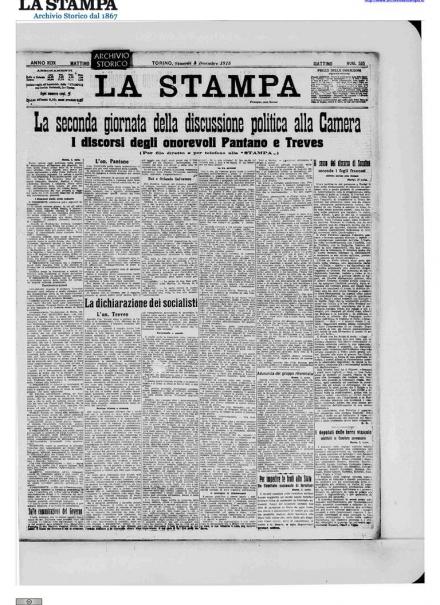 LA PRIMA PAGINA DE LA STAMPA