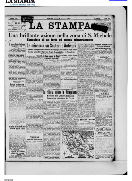 LA PRIMA PAGINA DE LA STAMPA