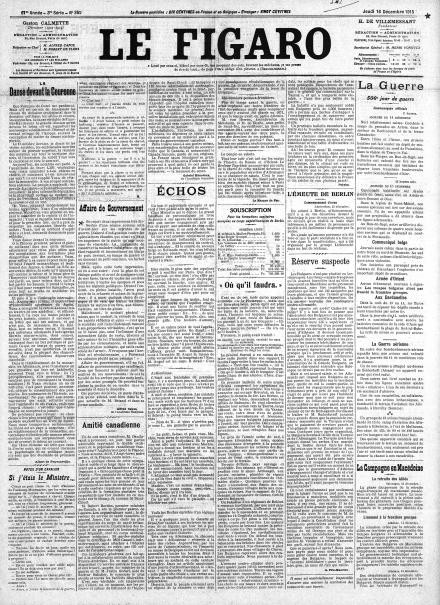 LA PRIMA PAGINA DE LE FIGARO