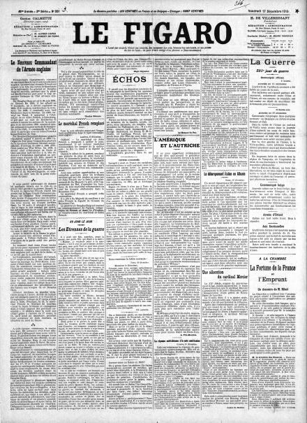 LA PRIMA PAGINA DE LE FIGARO