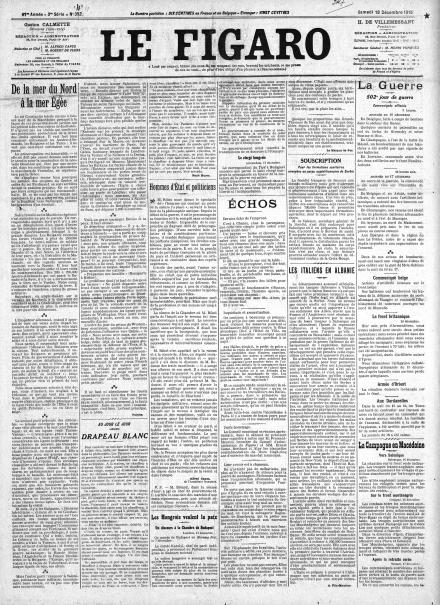LA PRIMA PAGINA DE LE FIGARO