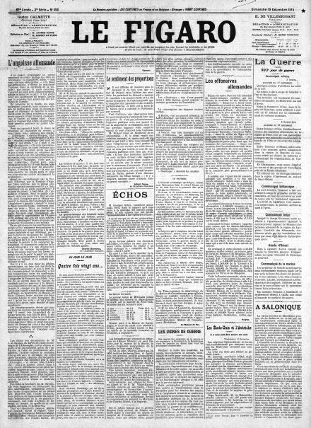 LA PRIMA PAGINA DE LE FIGARO