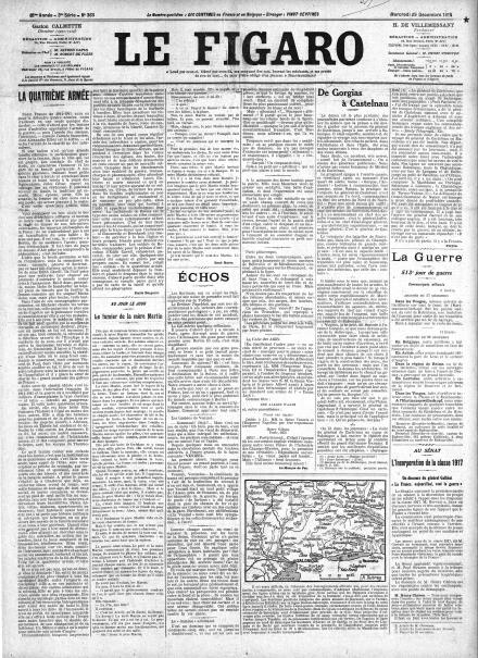 LA PRIMA PAGINA DE LE FIGARO