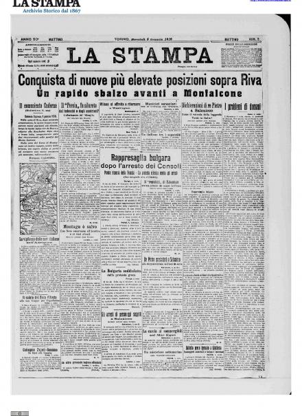 LA PRIMA PAGINA DE LA STAMPA