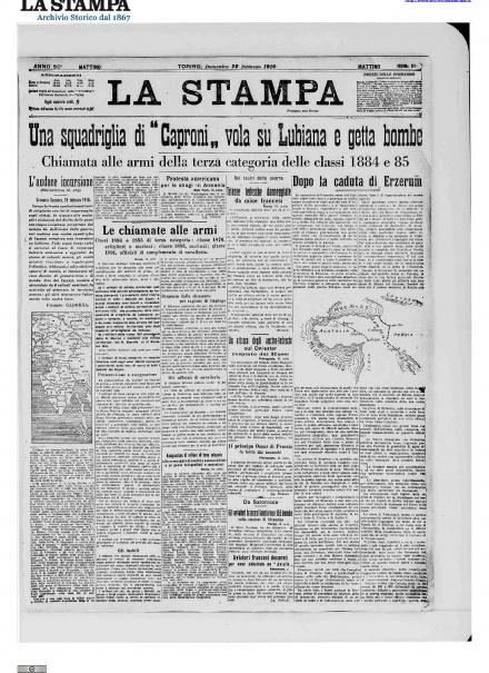 LA PRIMA PAGINA DE LA STAMPA