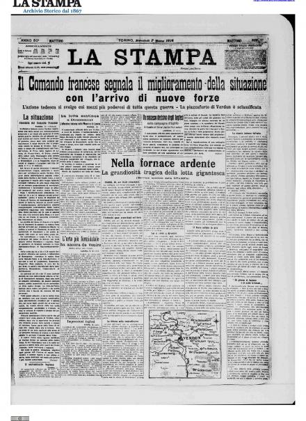 LA PRIMA PAGINA DE LA STAMPA