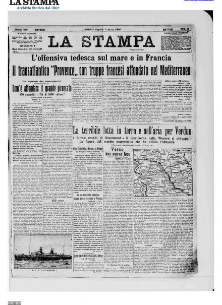 LA PRIMA PAGINA DE LA STAMPA