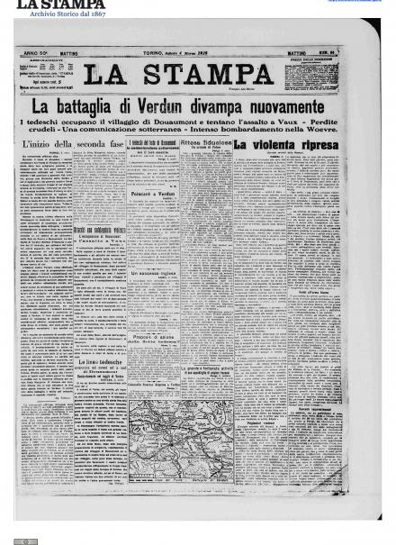 LA PRIMA PAGINA DE LA STAMPA