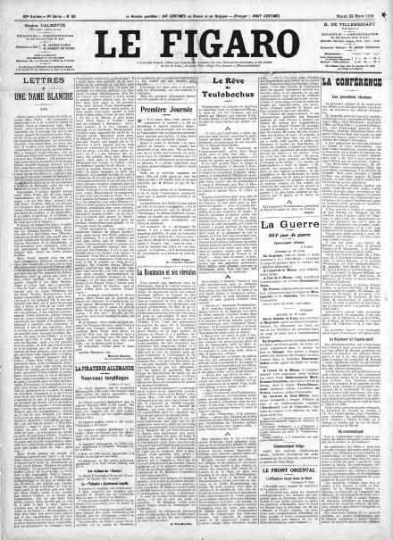 LA PRIMA PAGINA DE LE FIGARO