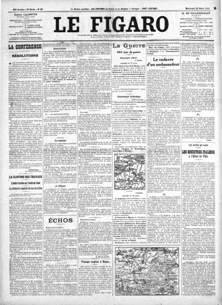 LA PRIMA PAGINA DE LE FIGARO