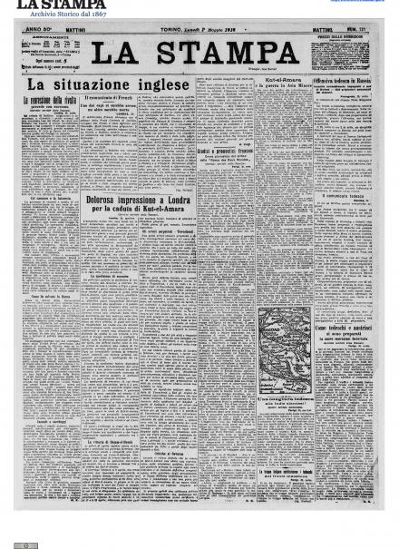 LA PRIMA PAGINA DE LA STAMPA