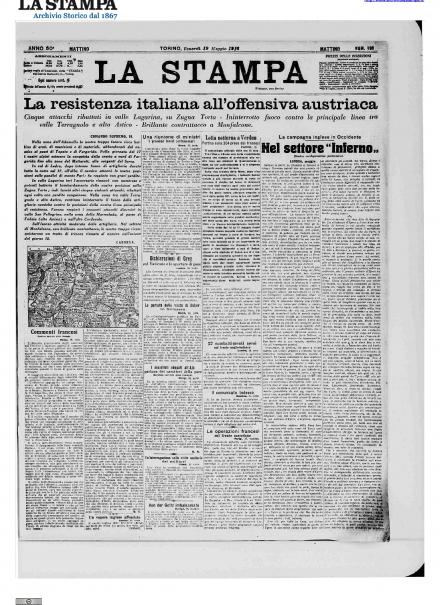 LA PRIMA PAGINA DE LA STAMPA