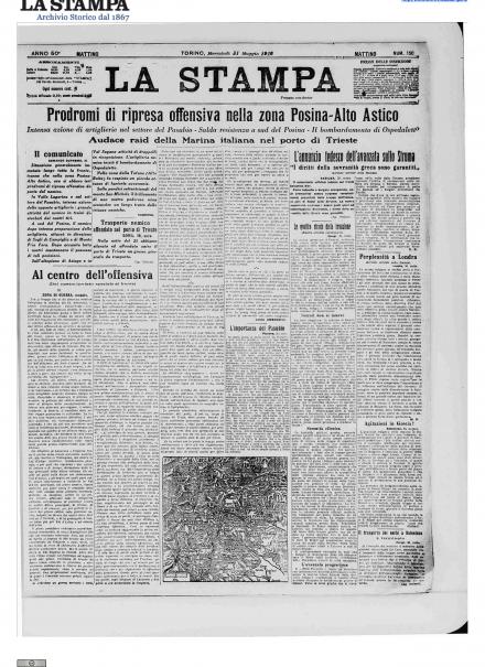 LA PRIMA PAGINA DE LA STAMPA