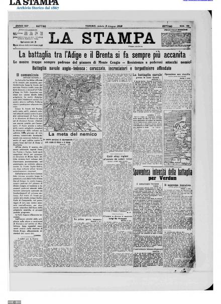 LA PRIMA PAGINA DE LA STAMPA
