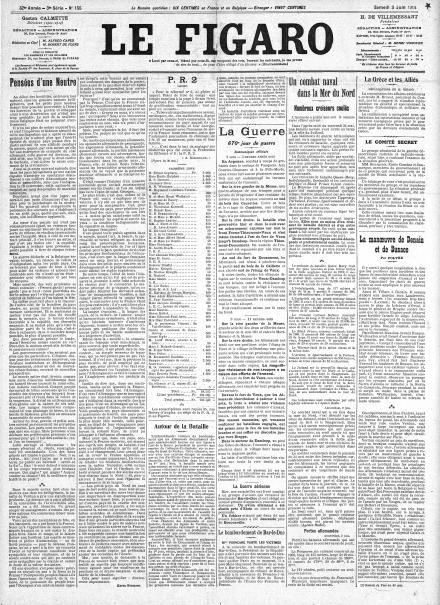 LA PRIMA PAGINA DE LE FIGARO