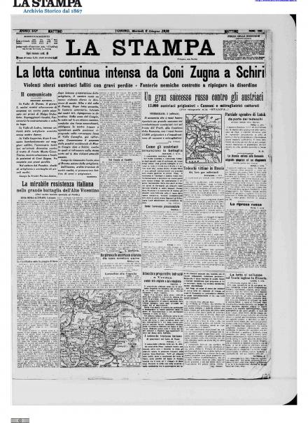 LA PRIMA PAGINA DE LA STAMPA