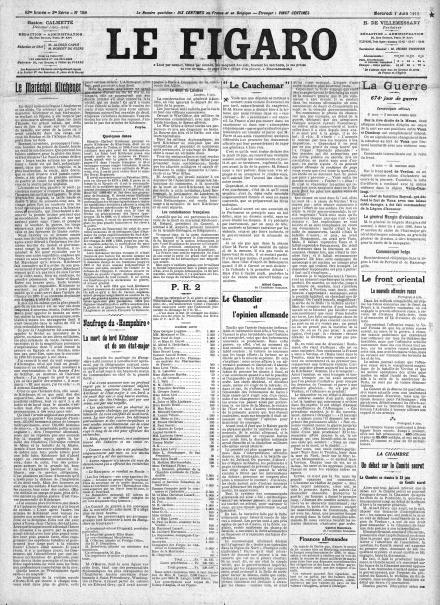 LA PRIMA PAGINA DE LE FIGARO