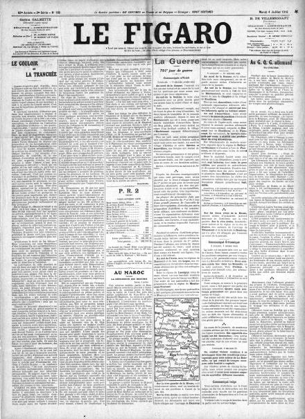 LA PRIMA PAGINA DE LE FIGARO