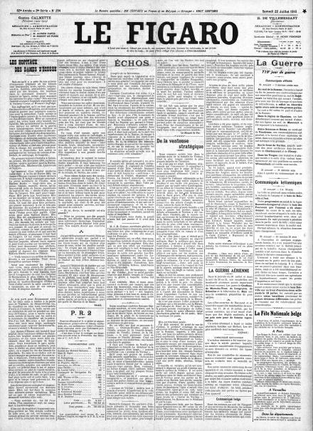 LA PRIMA PAGINA DE LE FIGARO