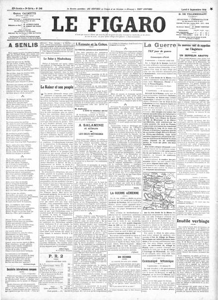 LA PRIMA PAGINA DE LE FIGARO